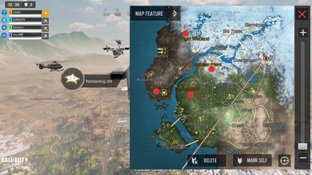 Mapa De Call Of Duty Mobile Battle Royale Lugares Con Mejor Loot